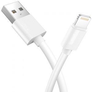 Кабель USB Lightining 0.3m Білий