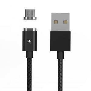 Кабель USB магнітний Clip-On Micro 1m Чорний