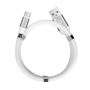 Кабель USB магнітний Supercalla Type-C 1m Білий