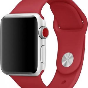 Ремінець силіконовий для Apple watch 38mm / 40mm (Червоний / Camelia)