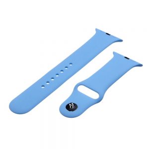 Ремінець силіконовий для Apple watch 38mm / 40mm (Синій / Light Blue)