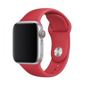 Ремінець силіконовий для Apple watch 38mm / 40mm (Червоний / Camelia Red)