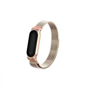 Ремінець Міланська петля для Xiaomi Mi Band 5/6 Бронзовий
