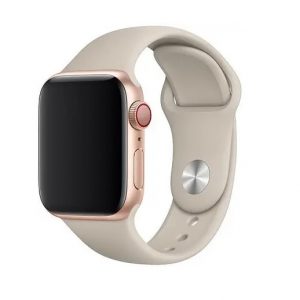 Ремінець силіконовий для Apple watch 42mm / 44mm (Молочний / Lactic)