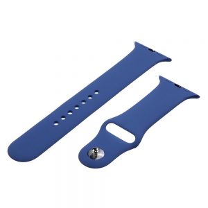 Ремінець силіконовий для Apple watch 38mm / 40mm (Синій / Blue)