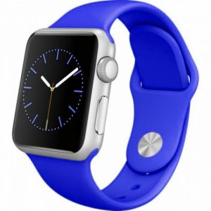 Ремінець силіконовий для Apple watch 42mm / 44mm (Синій / Bright Blue)