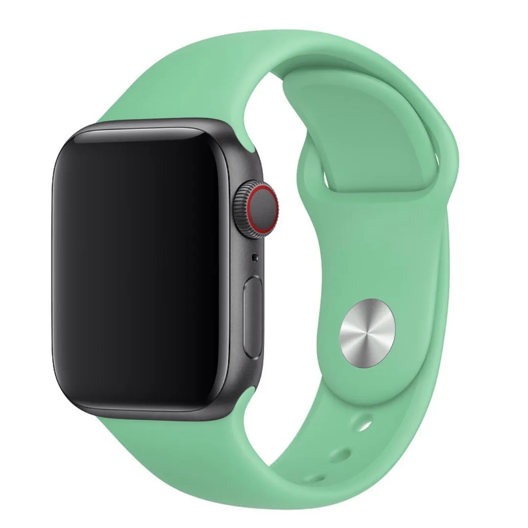 Ремінець силіконовий для Apple watch 38mm / 40mm (Зелений / Spearmint) - Зображення 2