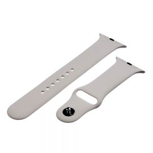 Ремінець силіконовий для Apple watch 42mm / 44mm (Сірий / Grey)