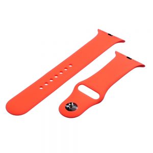 Ремінець силіконовий для Apple watch 38mm / 40mm (Помаранчевий / Orange)