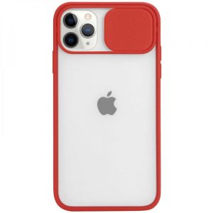 Чохол Camshield mate TPU зі шторкою для камери для iPhone 12 Pro Max Червоний