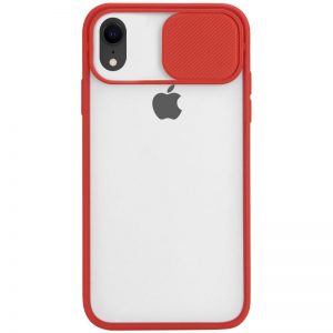 Чохол Camshield mate TPU зі шторкою для камери для iPhone XR Червоний