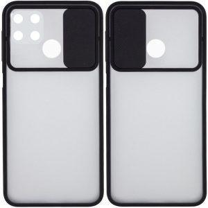 Чохол Camshield mate TPU зі шторкою для камери для Oppo A15s / A15 (Чорний)