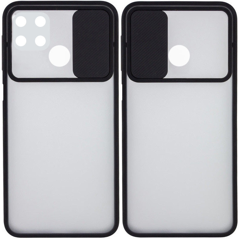 Чохол Camshield mate TPU зі шторкою для камери для Oppo A15s / A15 (Чорний)