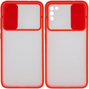 Чохол Camshield mate TPU зі шторкою для камери для Samsung Galaxy A02s (Червоний)