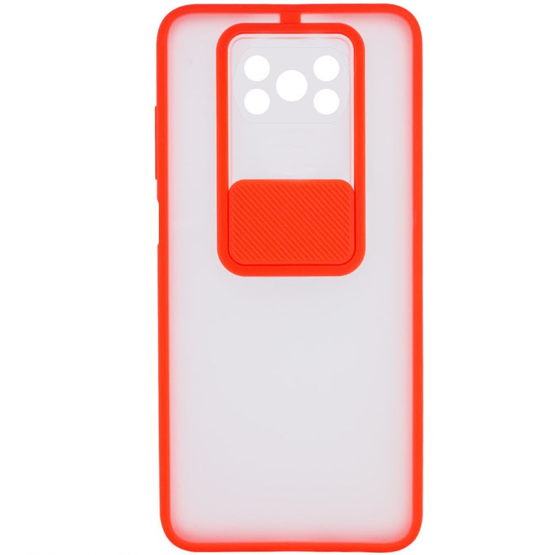 Чохол Camshield mate TPU зі шторкою для камери для Xiaomi Poco X3 NFC / Poco X3 Pro (Червоний) - Зображення 4