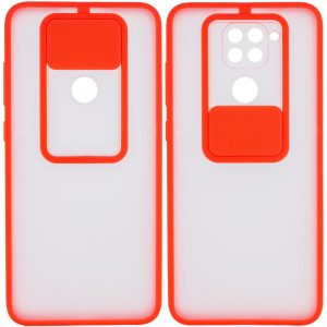 Чохол Camshield mate TPU зі шторкою для камери для Xiaomi Redmi Note 9 / Redmi 10X (Червоний)