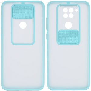 Чохол Camshield mate TPU зі шторкою для камери для Xiaomi Redmi Note 9 / Redmi 10X (Бірюзовий)