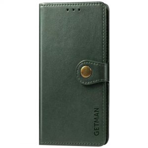 Чохол книжка шкіряний GETMAN Gallant (PU) для Xiaomi Redmi Note 10 (Зелений)