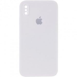 Чохол Silicone Square Full Camera Protective (AA) для Apple iPhone XS (Білий / White)