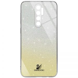 Чохол скляний Swarovski Full Camera для Xiaomi Redmi 9 (Золотий)
