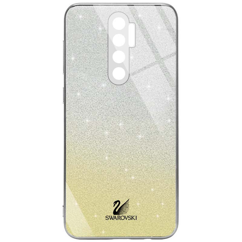 Чохол скляний Swarovski Full Camera для Xiaomi Redmi 9 (Золотий)