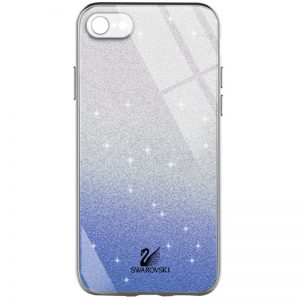 Чохол скляний Swarovski для Apple iPhone 7 / 8 / SE (2020) (4.7") (Синій)