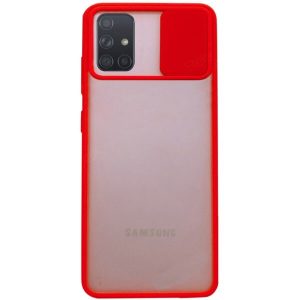 Чохол Camshield mate TPU зі шторкою для камери для Samsung Galaxy A51 (Червоний)