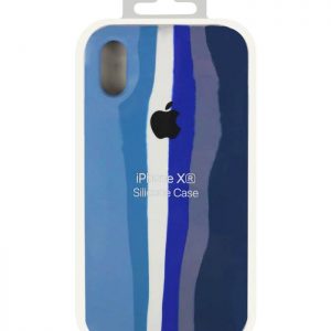 Чохол Silicone Full Rainbow для iPhone XR (Червоний / Фіолетовий)