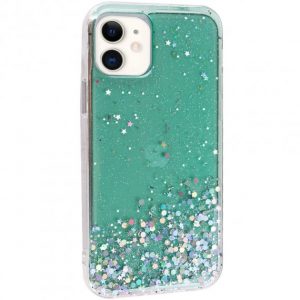 Чохол Star Glitter для Apple iPhone 11 (6.1 ") (Прозорий / М'ятний)