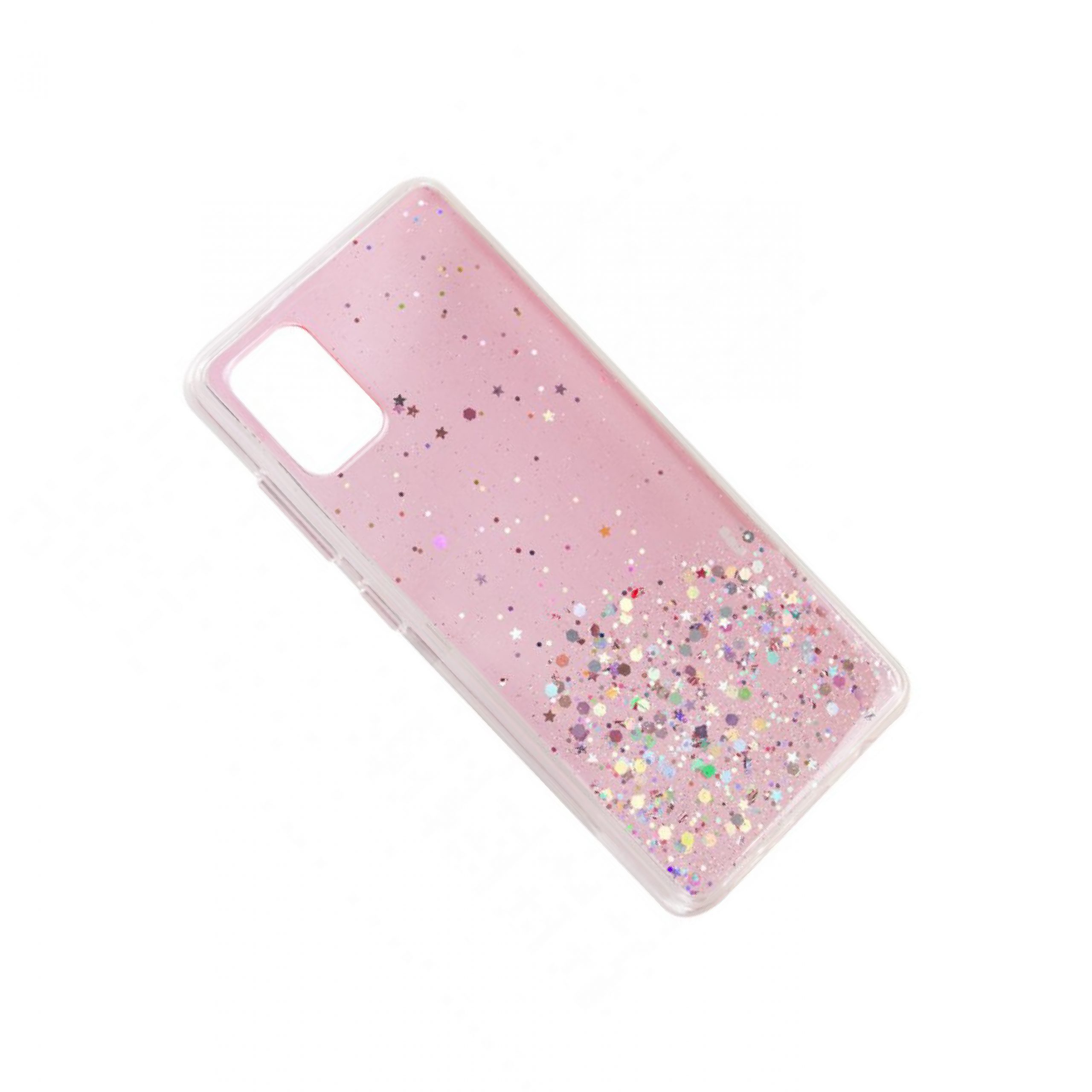 Чохол Star Glitter для Samsung Galaxy A31 (Прозорий / Рожевий) - Зображення 3