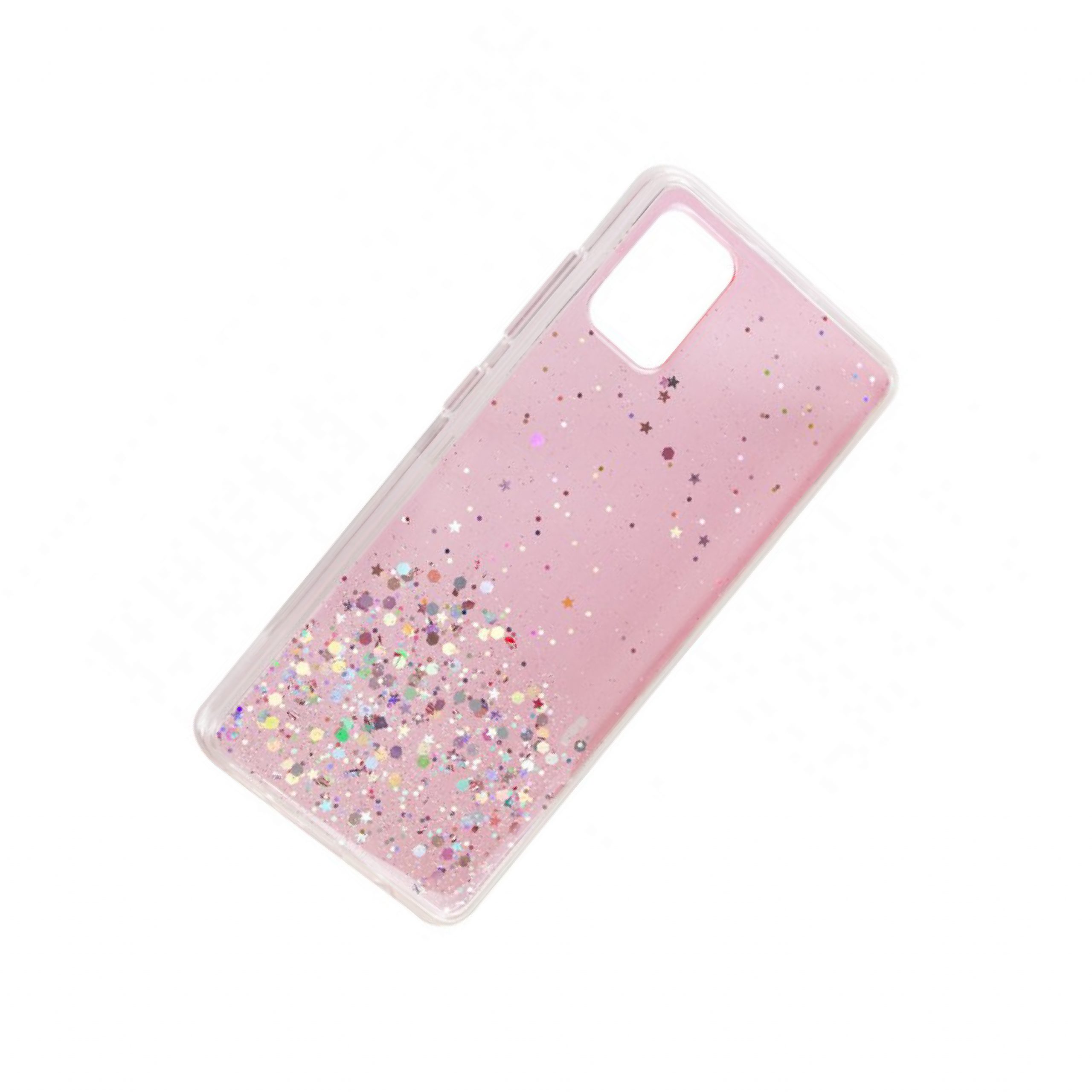 Чохол Star Glitter для Samsung Galaxy A31 (Прозорий / Рожевий) - Зображення 2