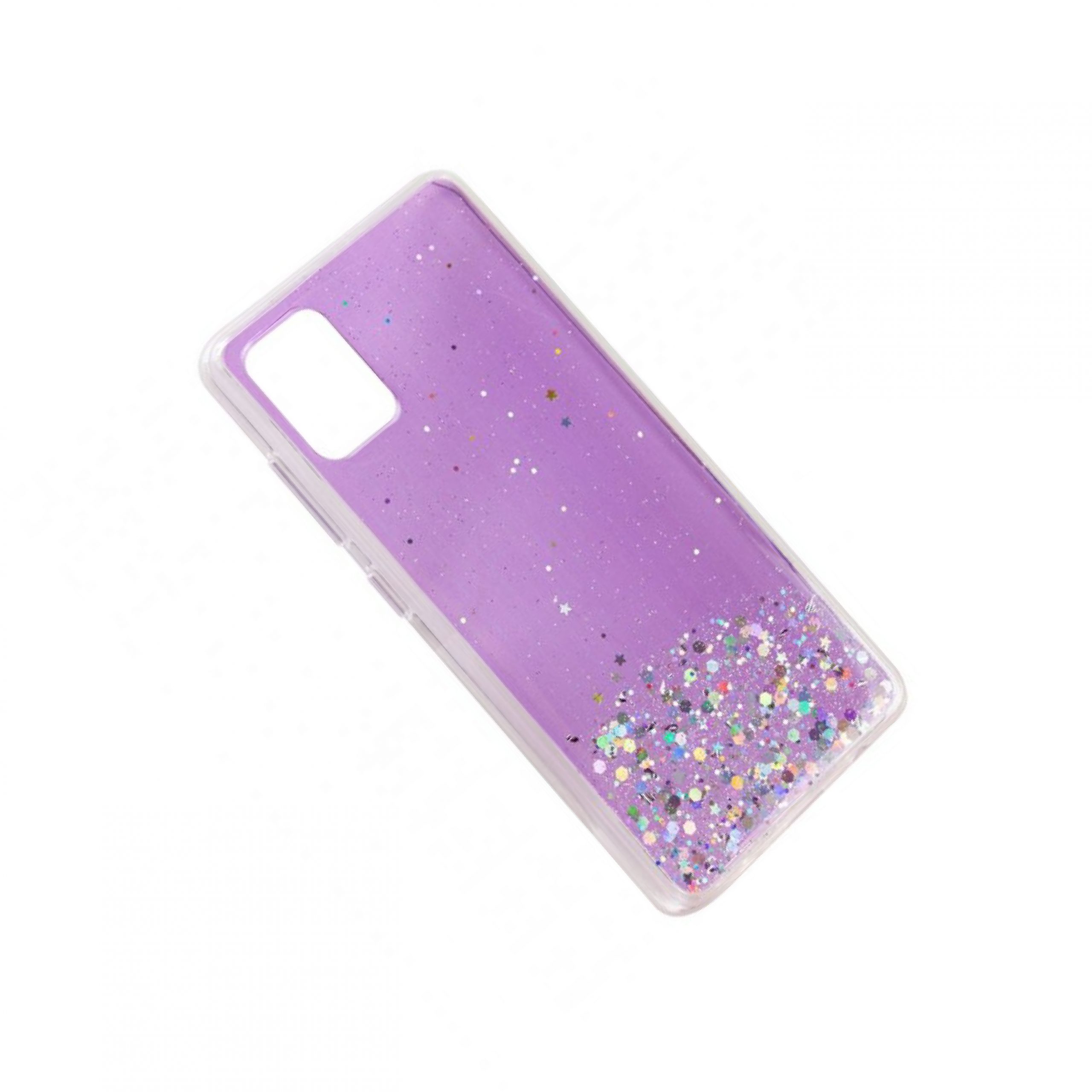 Чохол Star Glitter для Samsung Galaxy A31 (Прозорий / Бузковий) - Зображення 3