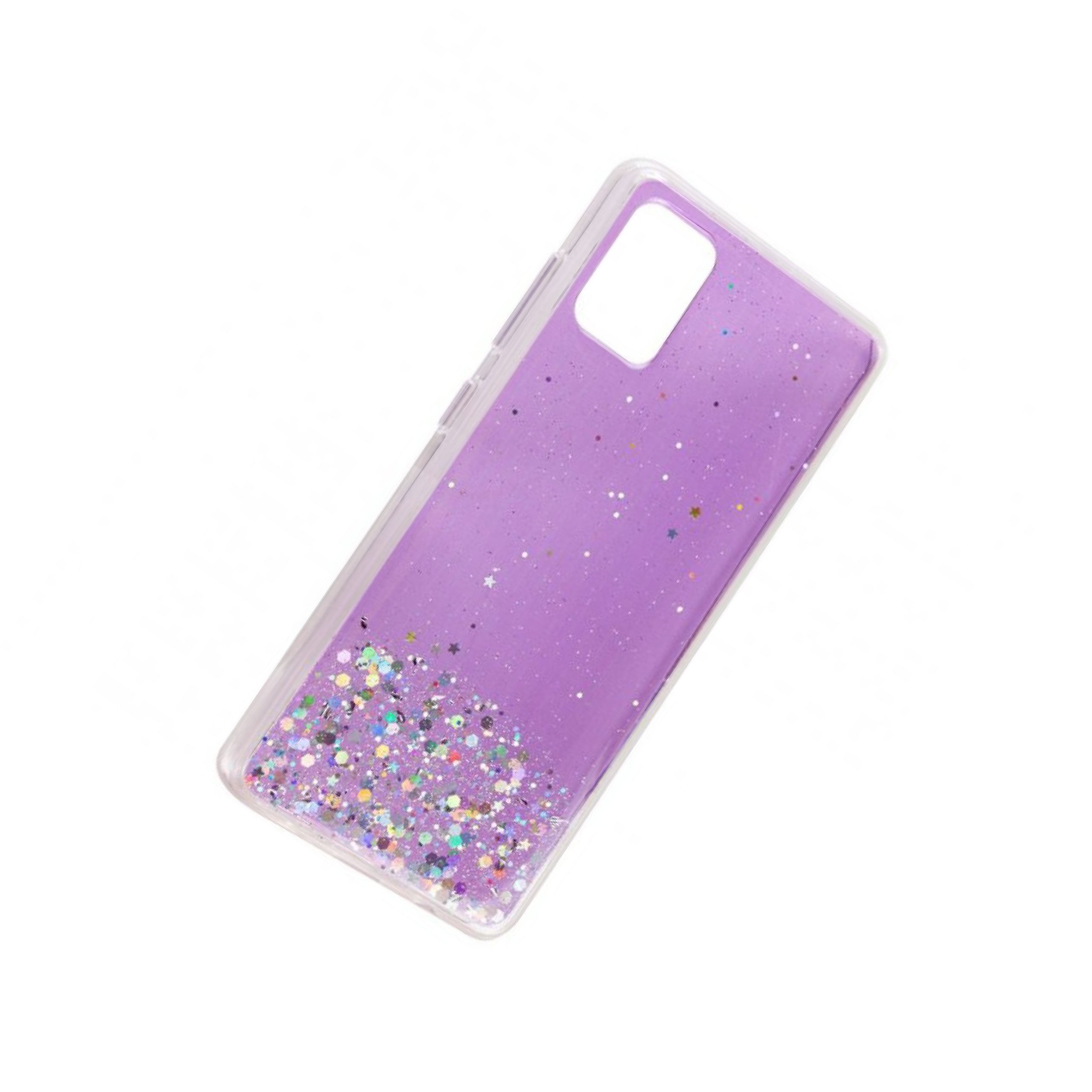 Чохол Star Glitter для Samsung Galaxy A31 (Прозорий / Бузковий) - Зображення 2