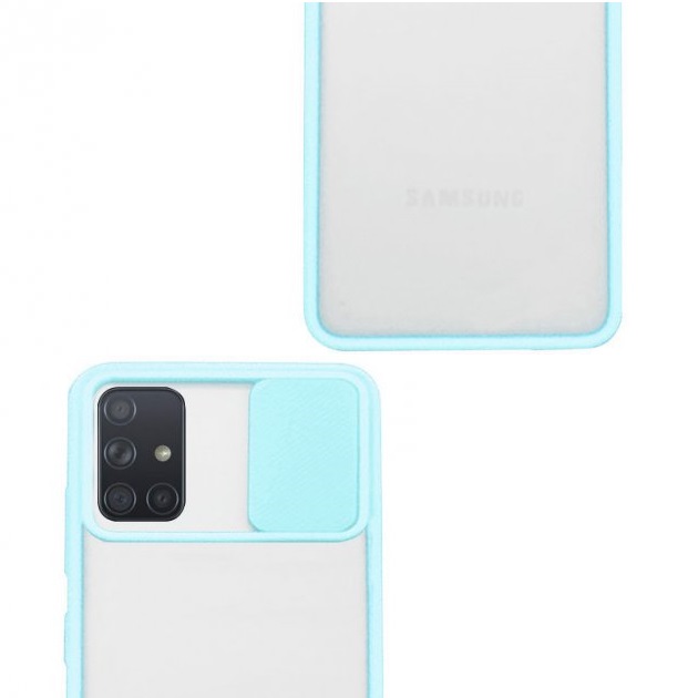 Чохол Camshield mate TPU зі шторкою для камери для Samsung Galaxy A51 (Бірюзовий) - Зображення 3