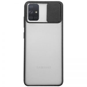 Чохол Camshield mate TPU зі шторкою для камери для Samsung Galaxy A51 (Чорний)