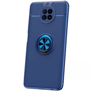 Чохол Deen ColorRing під магнітний тримач (opp) для Xiaomi Redmi Note 9 5G / Note 9T (Синій / Синій)