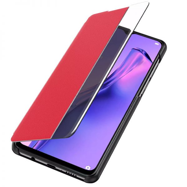 Чохол книжка Smart View для Xiaomi Redmi Note 10 (Червоний) - Зображення 3