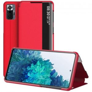 Чохол книжка Smart View для Xiaomi Redmi Note 10 Pro (Червоний)
