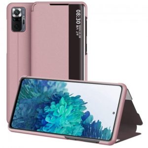Чохол книжка Smart View для Xiaomi Redmi Note 10 Pro (Рожевий)