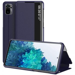 Чохол книжка Smart View для Xiaomi Redmi Note 10 (Синій)