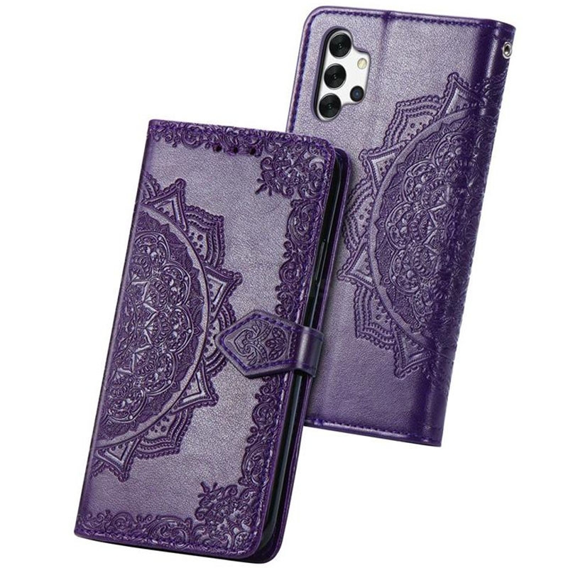 Чохол книжка шкіряний Art з візитницею для Samsung Galaxy A52 4G / A52 5G (Фіолетовий) - Зображення 3