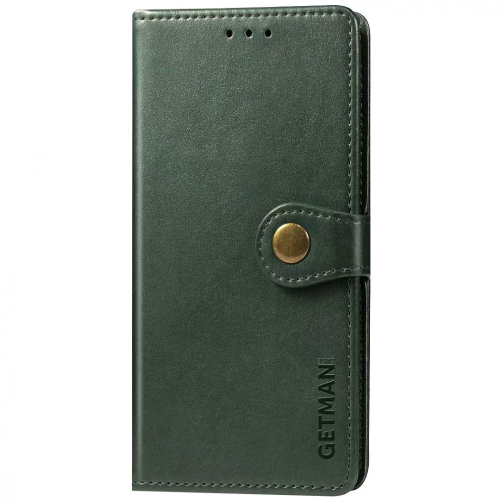Чохол книжка шкіряний GETMAN Gallant (PU) для Xiaomi Redmi Note 9 5G / Note 9T (Зелений)