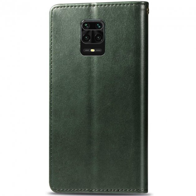 Чохол книжка шкіряний GETMAN Gallant (PU) для Xiaomi Redmi Note 9 5G / Note 9T (Зелений) - Зображення 4