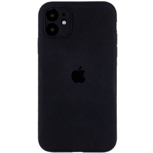 Чохол Silicone Square Full Camera Protective (AA) для Apple iPhone 11 Pro Max (Чорний / Black)