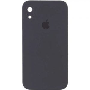 Чохол Silicone Square Full Camera Protective (AA) для Apple iPhone XR (Сірий / Dark Gray)
