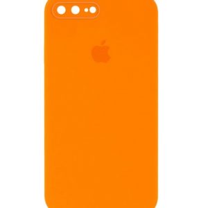 Чохол Silicone Square Full Camera Protective (AA) для Apple iPhone 7 plus / 8 plus (Помаранчевий / Bright Orange)