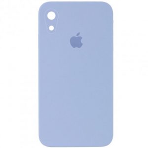 Чохол Silicone Square Full Camera Protective (AA) для Apple iPhone XR (Блакитний / Lilac blue)