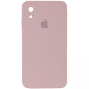 Чохол Silicone Square Full Camera Protective (AA) для Apple iPhone XR (Рожевий / Pink Sand)