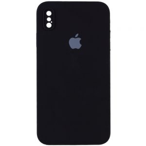 Чохол Silicone Square Full Camera Protective (AA) для Apple iPhone XS Max (Чорний / Black)