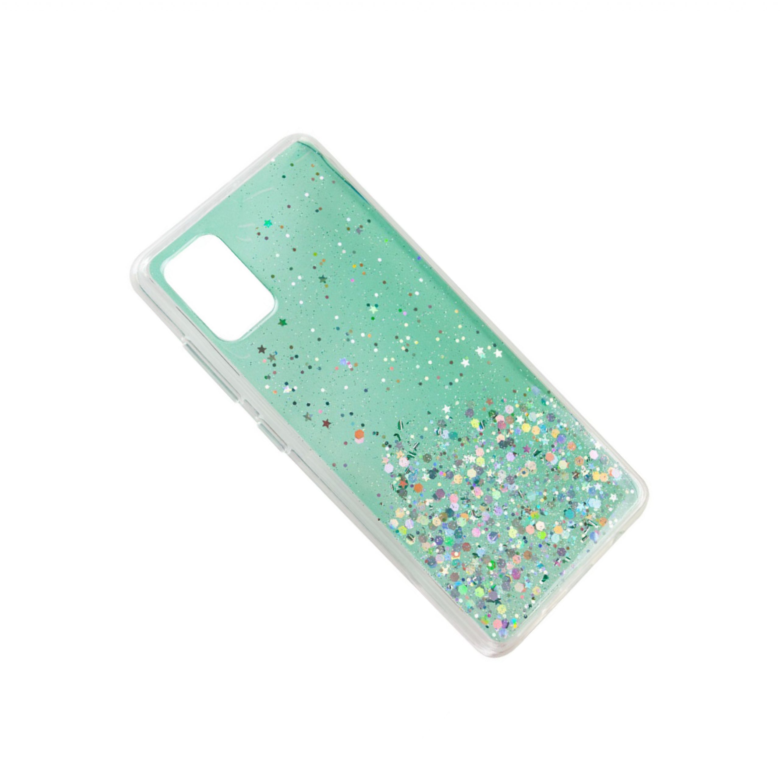Чохол Star Glitter для Samsung Galaxy A72 (Прозорий / М'ятний) - Зображення 4